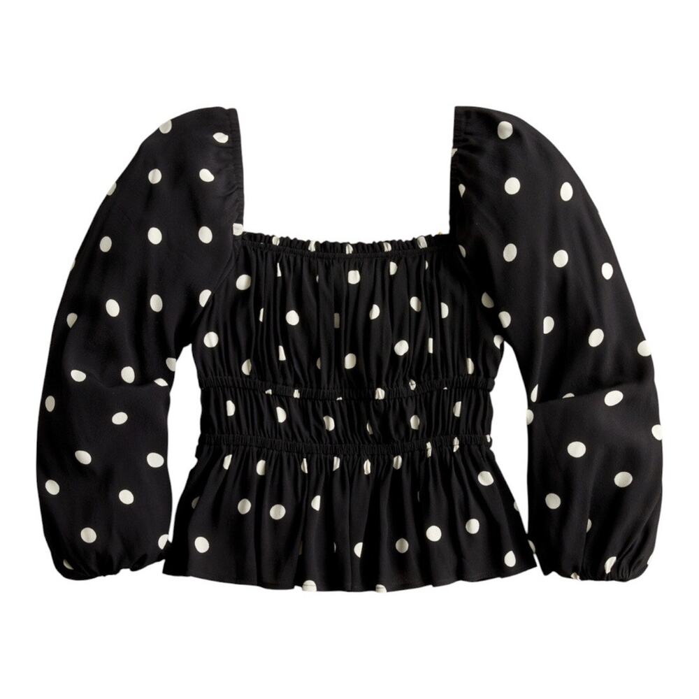 J. Crew Top Women XL Polka Dot